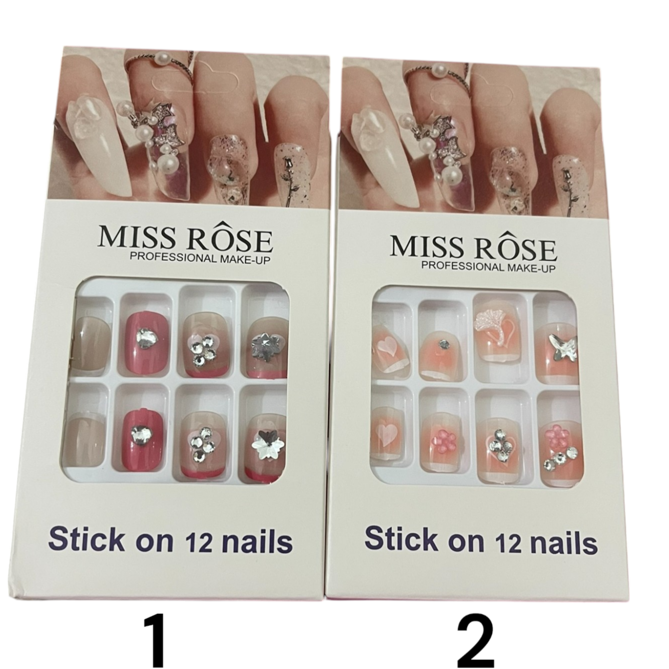 Miss Rose Artificial Stick on Nails