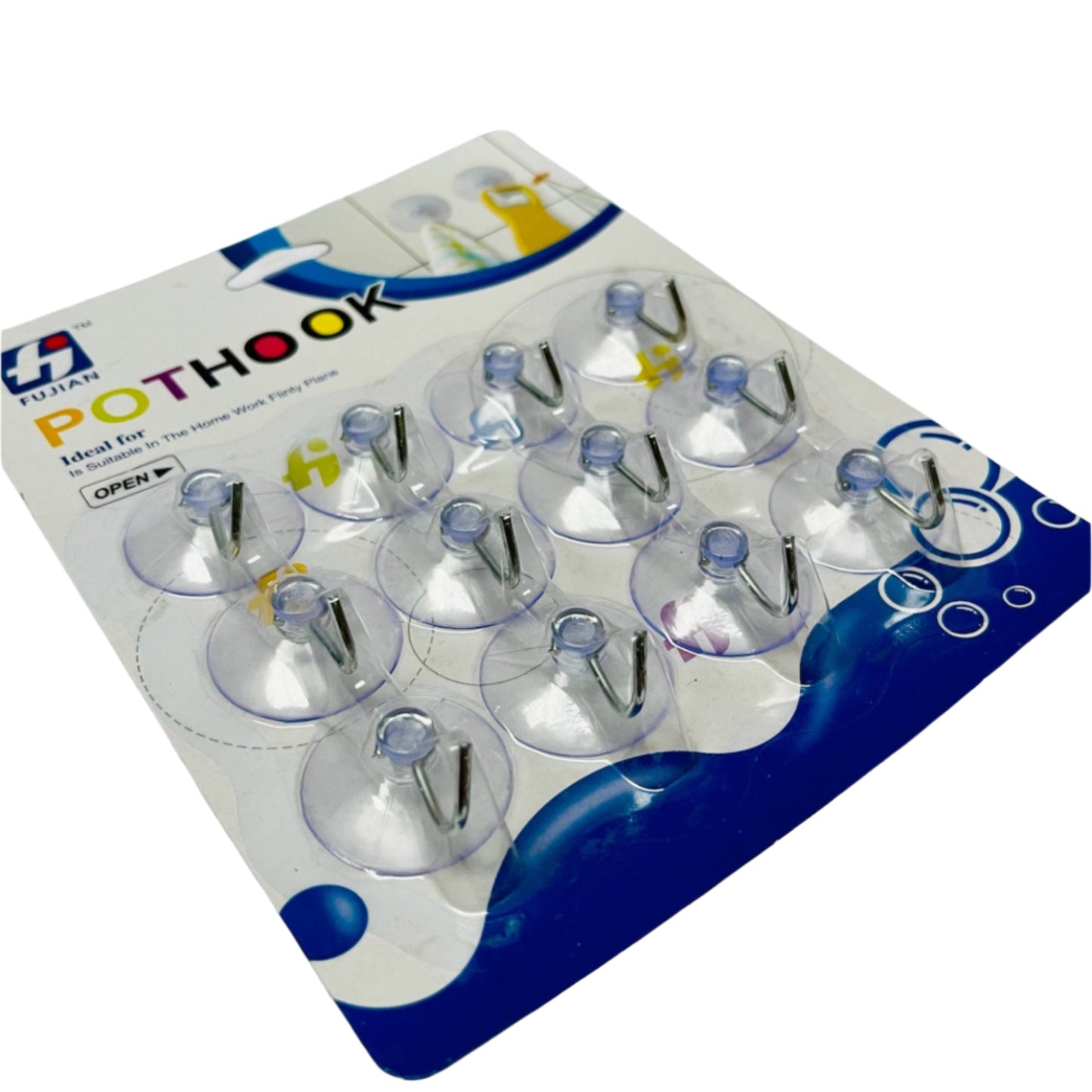 12 Pcs Multipurpose Small Hooks for Tiles and Glass