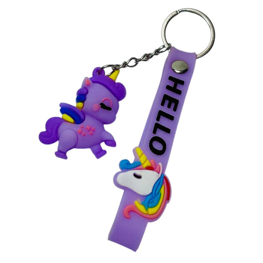 Cute Rainbow Unicorn Keychain