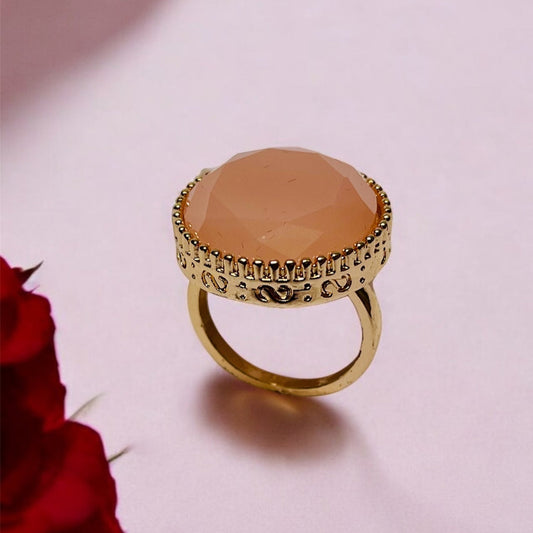 Beautiful Round Big Stone Ring